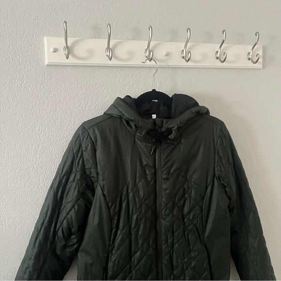 Ride Outerwear Division Dark Green Quilted Primaloft Longline Coat - Picture 2 of 9
